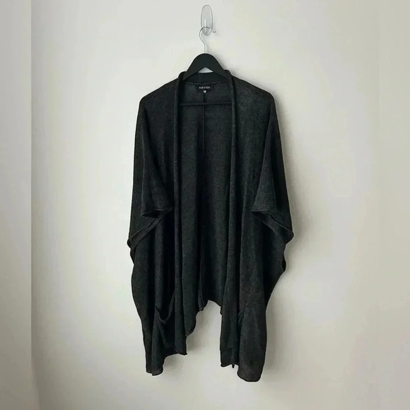 Eskandar linen  open front cardigan sweater - Picture 2 of 15